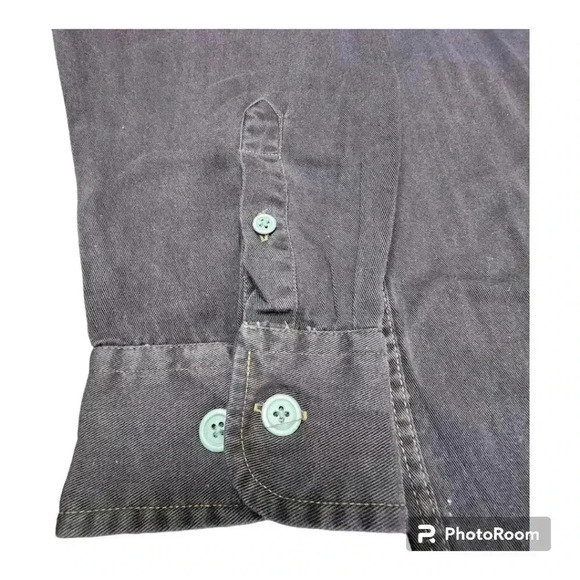 VTG St. Durand overshirt workshirt light jacket denim zipper LS NWT Large - Picture 4 of 8